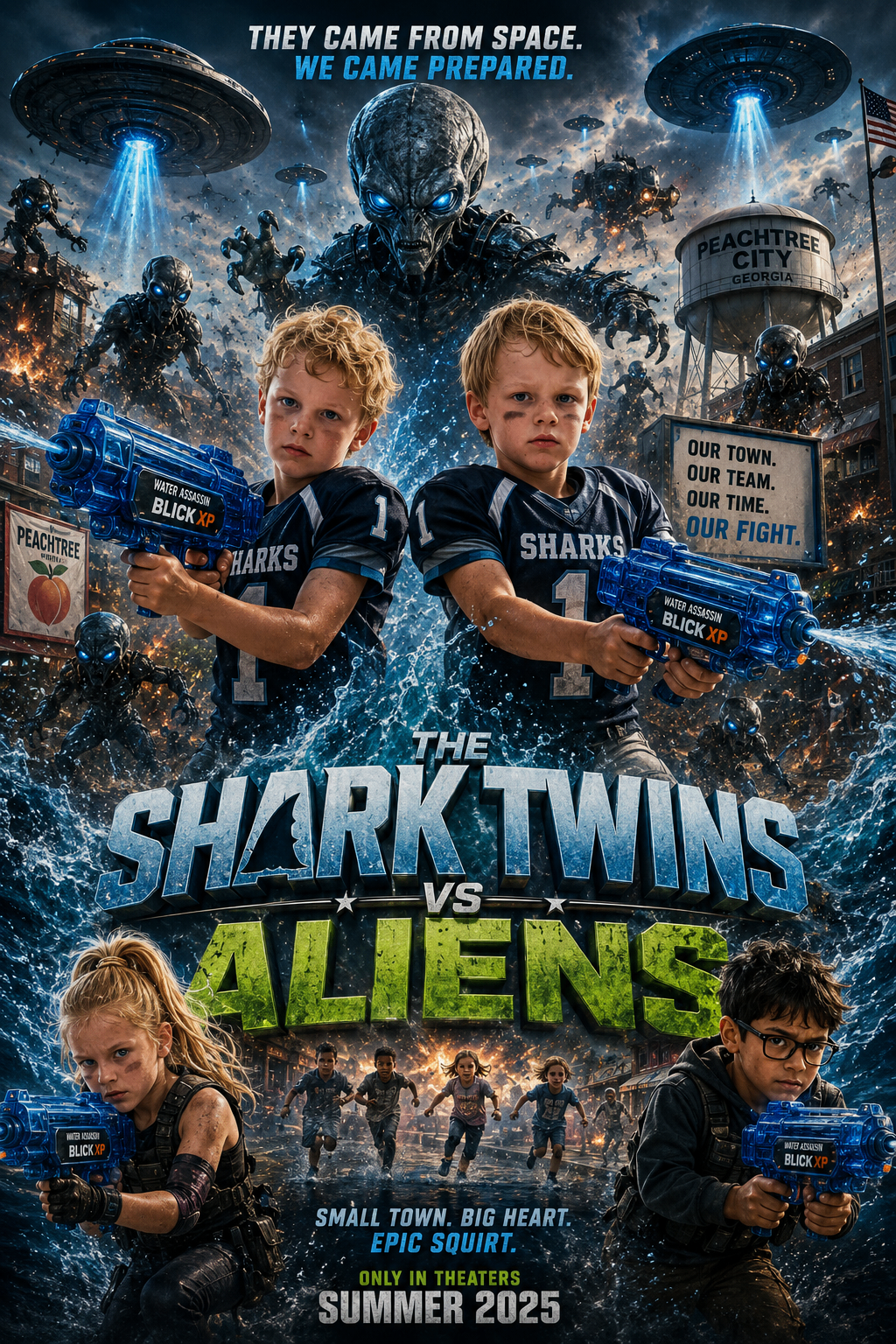 The Shark Twins v Aliens